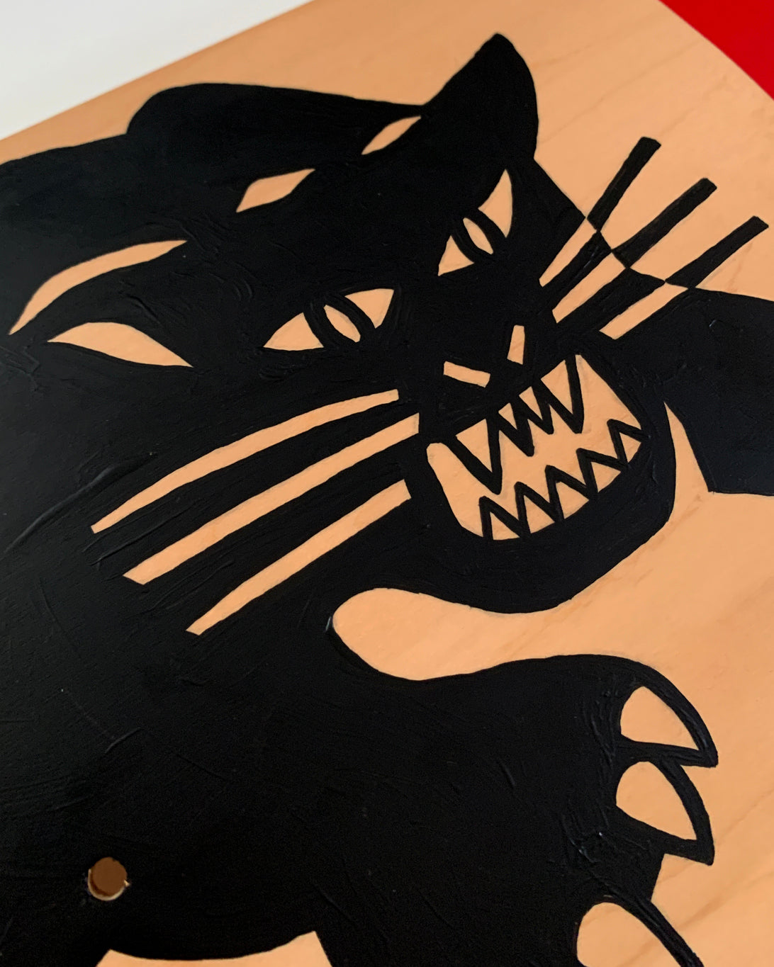 P is for Panther Skateboard Deck