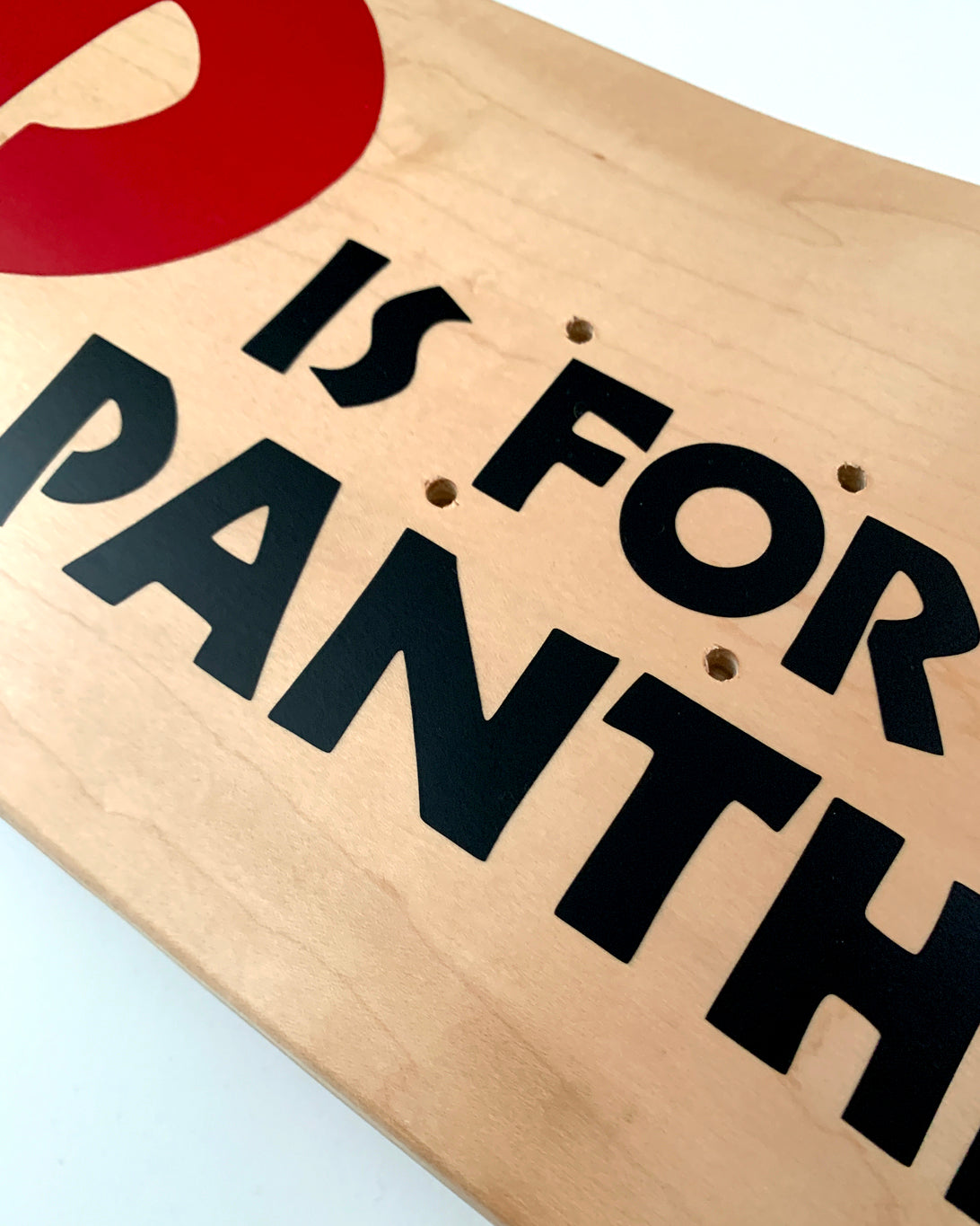 P is for Panther Skateboard Deck
