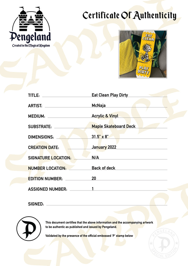 P is for Panther Skateboard Deck