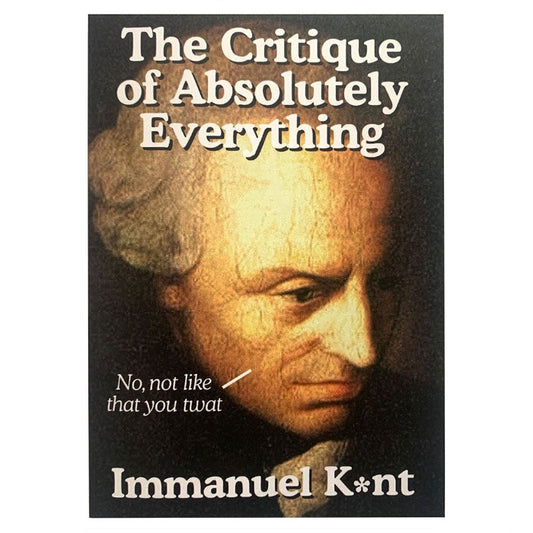 The Critique Of Absolutely Everything Greeting Card