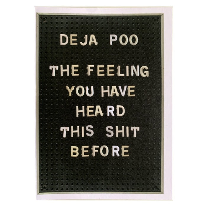 Deja Poo Greeting Card