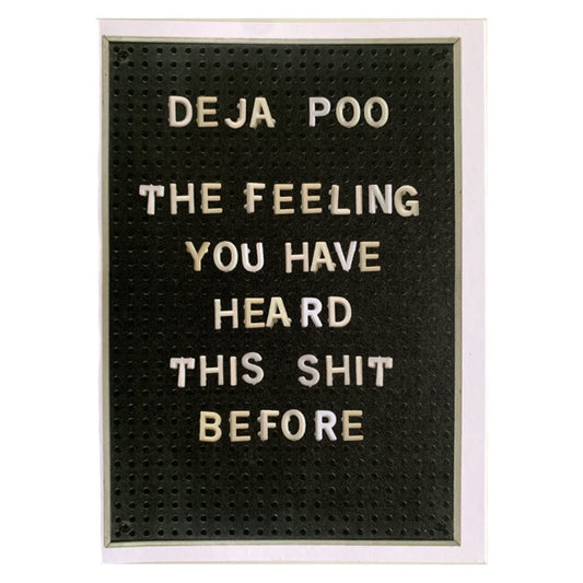 Deja Poo Greeting Card