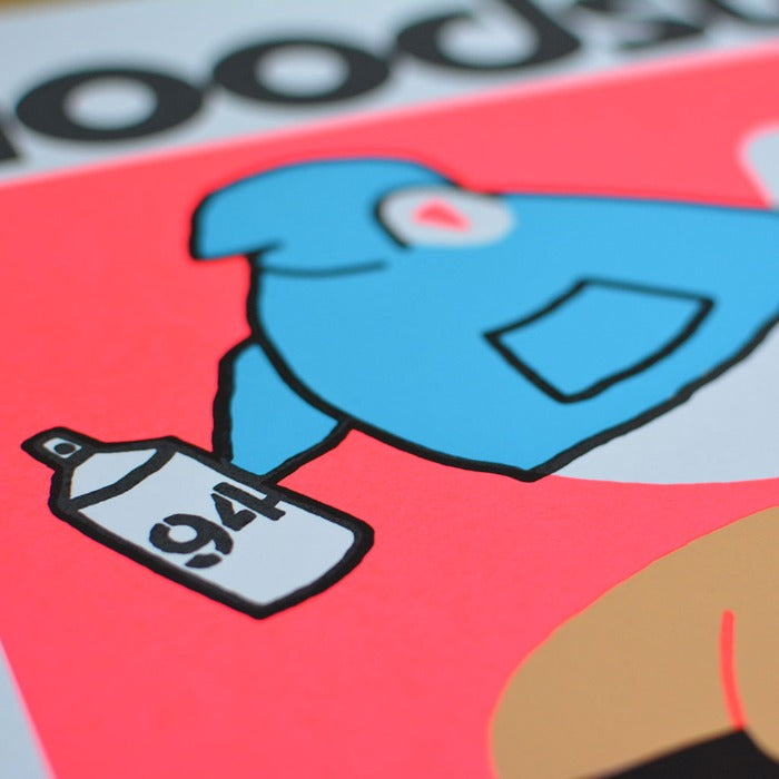 Hoodstock Festival (Pink) - Screen Print