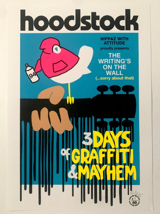 Hoodstock Festival (Blue) - Screen Print