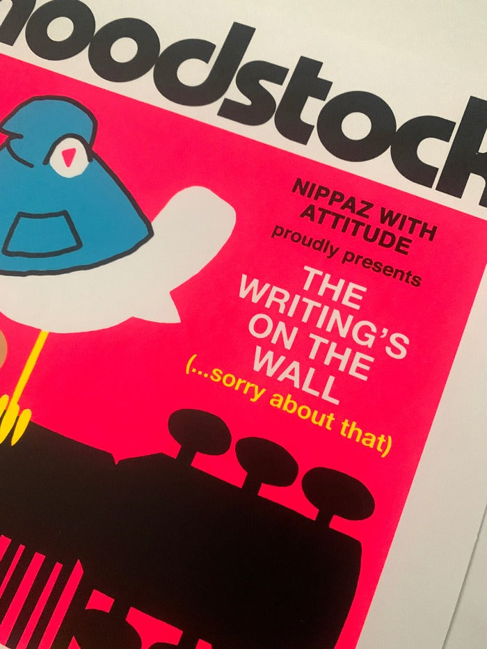 Hoodstock Festival (Pink) - Screen Print