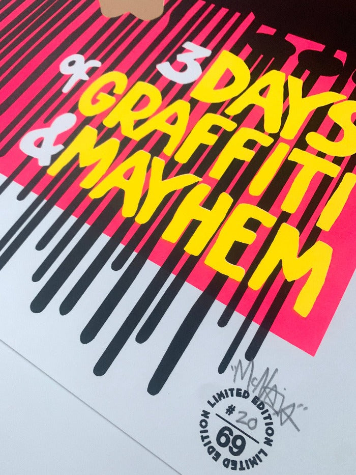 Hoodstock Festival (Pink) - Screen Print