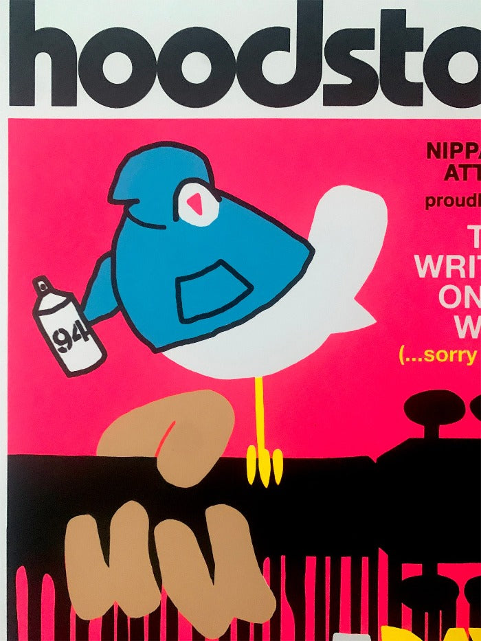 Hoodstock Festival (Pink) - Screen Print