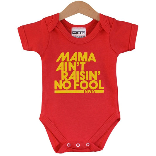 Mama Ain't Raisin' No Fool Baby Grow (Red)