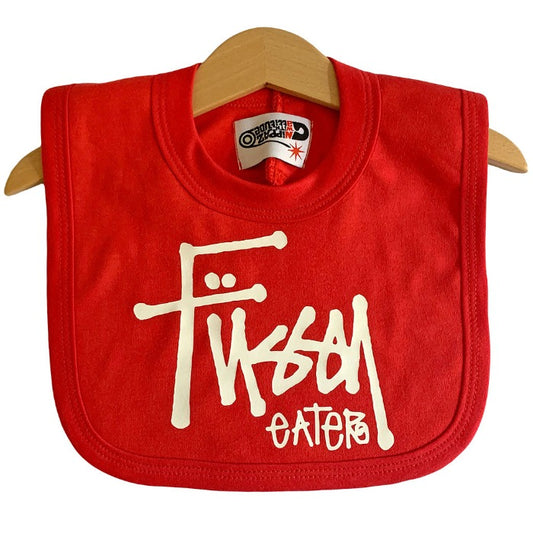 Fussy Eater Baby Bib (Red)