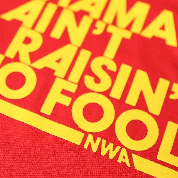 Mama Ain't Raisin' No Fool Kids T-Shirt (Red)