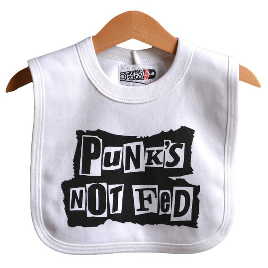 Punk's Not Fed Baby Bib