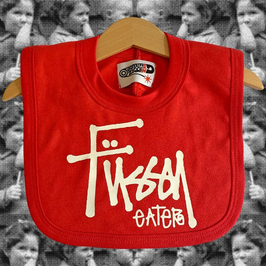 Fussy Eater Baby Bib (Red)