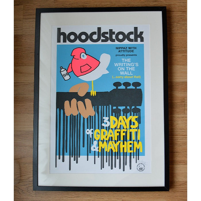 Hoodstock Festival (Blue) - Screen Print