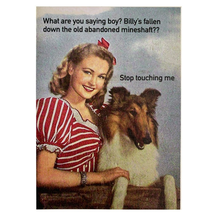 Lassie Speaks Greeting Card