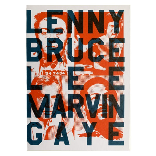 Lenny Bruce Lee Marvin Gaye Greeting Card