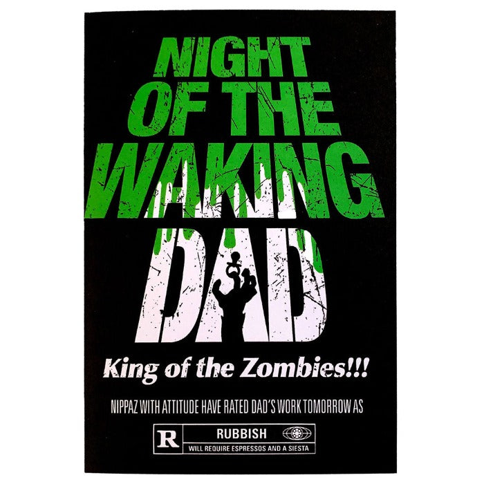 Night Of The Waking Dad Baby Card