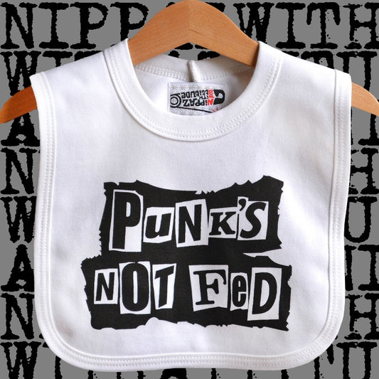 Punk's Not Fed Baby Bib