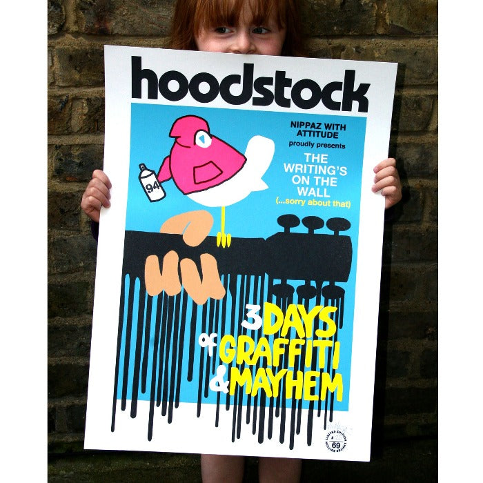 Hoodstock Festival (Blue) - Screen Print