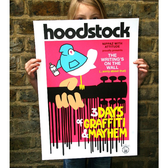 Hoodstock Festival (Pink) - Screen Print